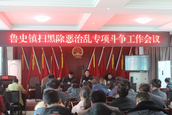 鲁史镇扫黑除恶治乱专项斗争工作会 (7)