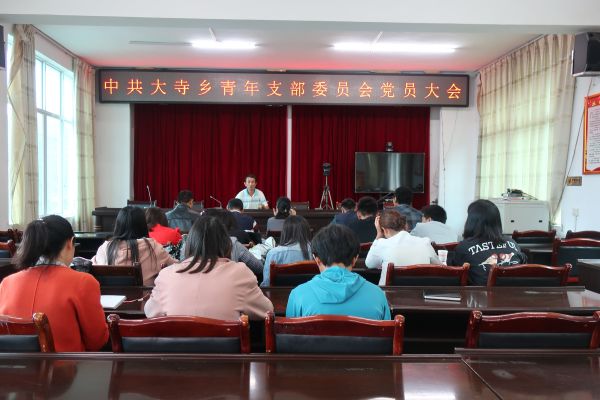 中共大寺乡召开青年支部委员会党员大会