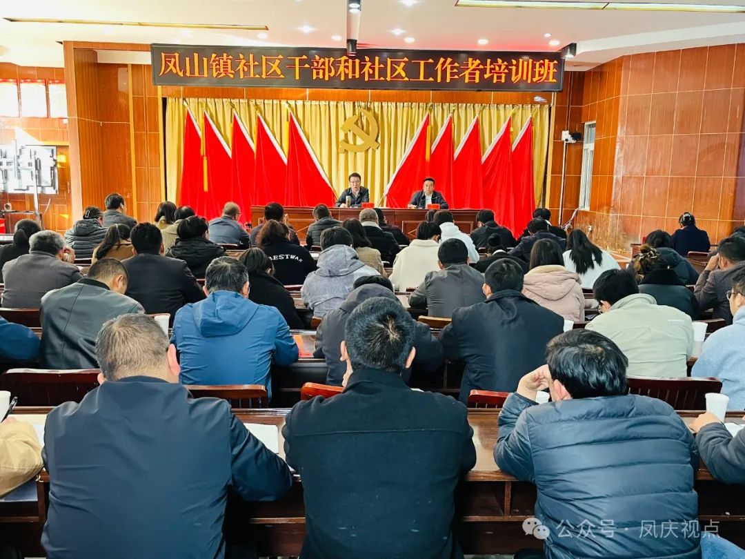 县委书记陈礼军到凤山镇开展社区干部和社区工作者培训
