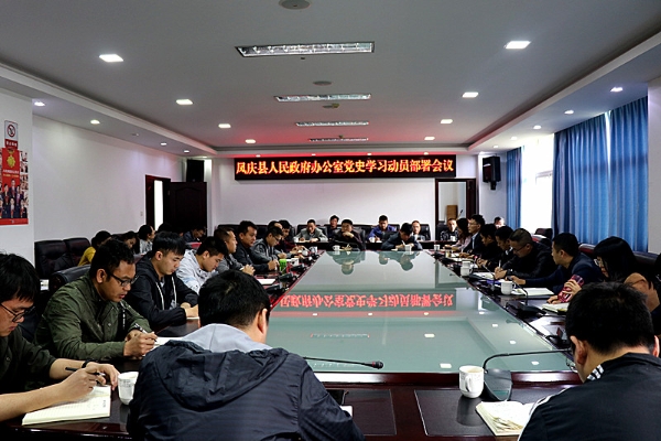 县政府办公室召开党史学习教育动员部署会议