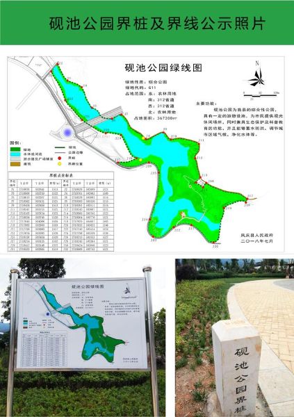 砚池公园界牌