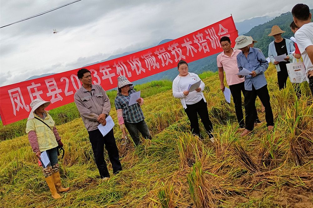 凤庆县开展2023年主要粮食作物机收减损技术培训
