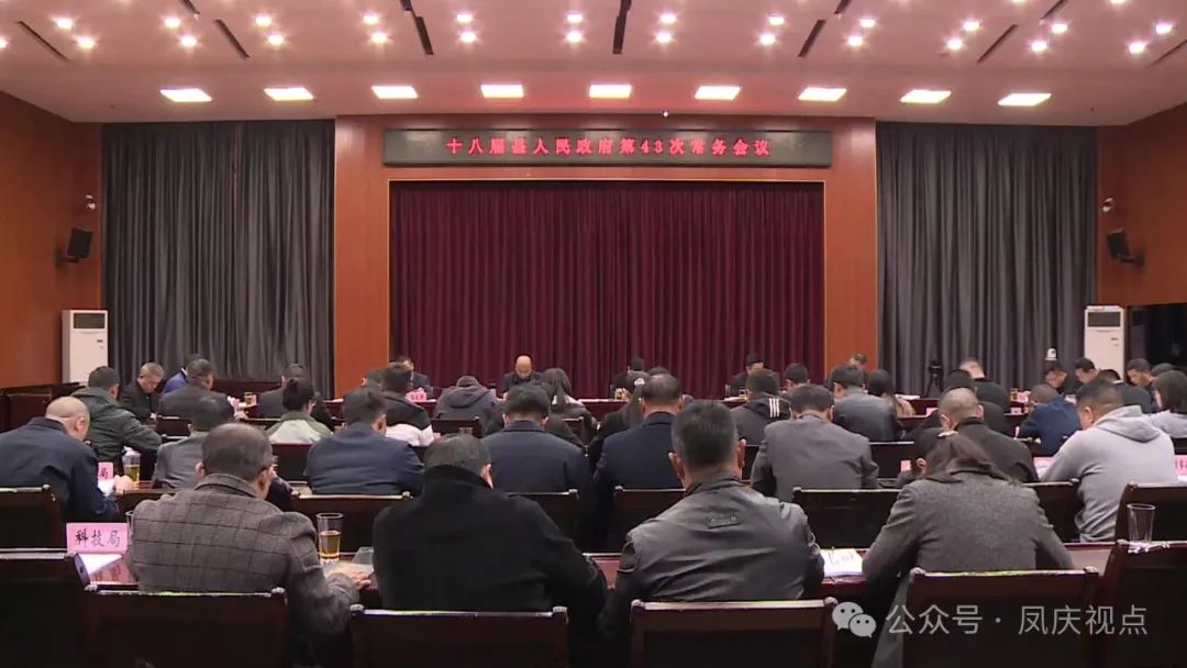 凤庆县人民政府党组会议、常务会议强调：接续奋斗，锐意进取，擘画高质量发展新蓝图