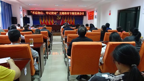 “不忘初心、牢记使命”主题教育专题党课会议